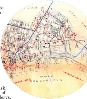  ??  ?? The Old College Bar, left, while above, Glasgow Burgh licensing court map of locations of pubs, circa 1904, and main picture, Wypers, now The Renfield Bar, circa 1960s