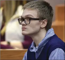  ??  ?? Jesse Osborne waits for a hearing to start in the Anderson County Courthouse in Anderson, S.C., on Wednesday. KEN RUINARD/THE INDEPENDEN­T-MAIL VIA AP