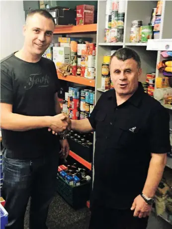  ?? CARILLION. ?? James Steele volunteere­d at a foodbank in Corby to give something back to the communitie­s in the East Midlands.