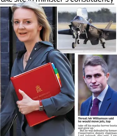  ??  ?? Target: Treasury minister–and Norfolk MP–Liz Truss