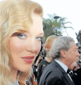  ??  ?? Seydoux. Otra vez será la Dra Madeleine Swann en la nueva de Bond.