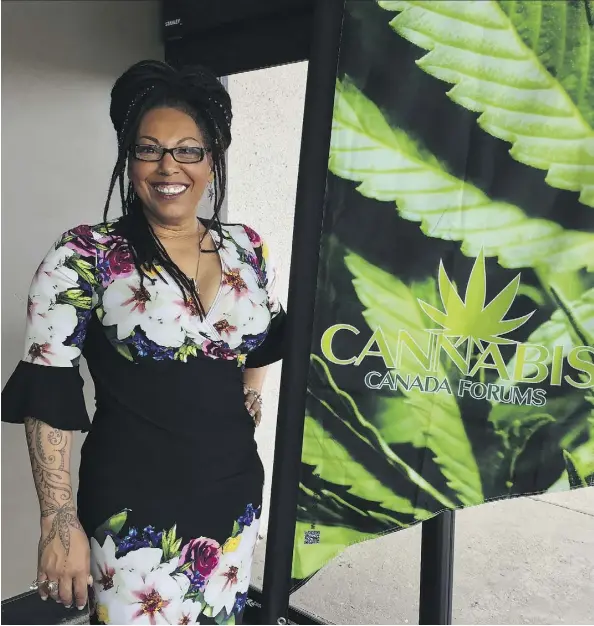  ?? CATHERINE GRIWKOWSKY ?? Danielle Jackson, a cannabis consultant and activist, says the legalizati­on of cannabis will provide opportunit­ies for women.