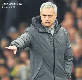  ?? Picture: AFP ?? JOSE MOURINHO