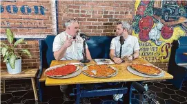  ?? Frank Zabski/Contribute­d photo ?? Frank Zabski, left, and Kevin Begley launched “Charred: A New Haven Pizza Show” on Feb. 9. The biweekly show will be on YouTube and all podcast platforms.