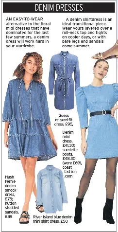 Bare denim dresses 2025