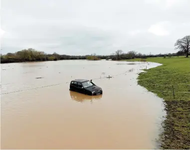  ?? ?? Paul Serjeant’s photo of flooding on the AL13 site earlier this month.