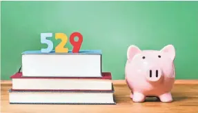  ?? GETTY IMAGES ?? 529 college savings plans can be used for a variety of expenses, including room and board, textbooks and qualified fees.