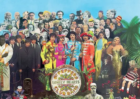  ?? Cover ?? La copertina del disco, ideata da Peter Blake con un collage di personaggi celebri