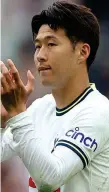  ?? ?? Out of form: Tottenham Hotspur forward Son