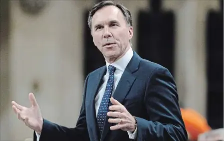  ?? JUSTIN TANG THE CANADIAN PRESS ?? Minister of Finance Bill Morneau is expected to table a budget Feb. 27.