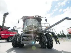  ?? TROY FLEECE / REGINA LEADER-POST ?? Crews start to set up for the Farm Progress Show at Evraz Place in Regina.