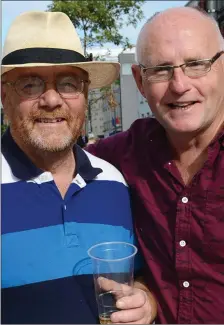  ??  ?? Tommy Finnegan and David Leddy at the Fleadh Cheoil