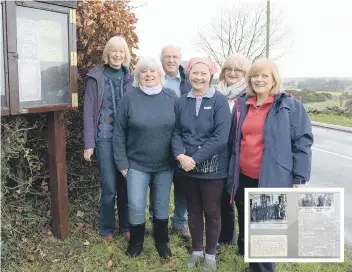  ??  ?? Committee members Pauline Lloyd, Lisa Williams, Alan Williams, Griselda James, Helen Champman, Jean Guyler