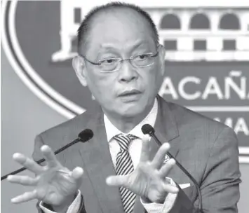  ?? FILE PHOTO ?? Finance Secretary Benjamin Diokno said Japanese Ambassador to the Philippine­s Kazuhiko Koshikawa reiterated Japan’s continued support for the Philippine­s’ massive infrastruc­ture program.