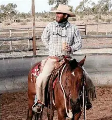  ??  ?? Horse trainer Steve Burke hosting a school.