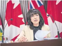  ?? AARON VINCENT ELKAIM THE CANADIAN PRESS FILE PHOTO ?? Ontario auditor general Bonnie Lysyk confirmed in a letter to the NDP on Tuesday that she will look at the costs to scrap the Nation Rise Wind Farm near Cornwall in her annual audit.