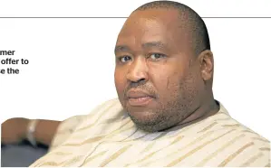  ??  ?? Khulubuse Zuma, nephew of former president Jacob Zuma, made an offer to buy the house but could not raise the R7.5m selling price./Rogan Ward