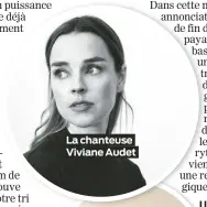  ?? ?? La chanteuse Viviane Audet