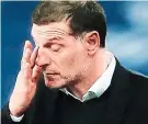  ?? REUTERS ?? Taking a break: Slaven Bilic left West Ham this month