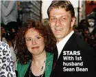  ??  ?? STARS With 1st husband Sean Bean