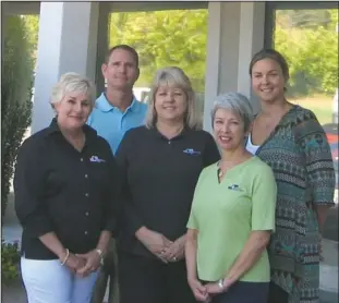  ?? Submitted photo ?? SECURITY BANK: Security Bank employees are front, from left, Marilee Moreland, Jackie Graves, Elidia James, and back, from left, Buck Smith and Valerie Brasfield.