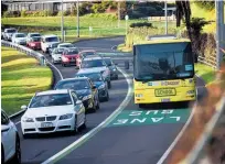  ?? Photo / File ?? Buses should be the only vehicles to use the Hairini bus lane, but that does not appear to be the case as Tauranga City Council reveals how many breaches there have been.
