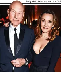  ??  ?? US wife: Sir Patrick, 76, with Sunny Ozell, 38