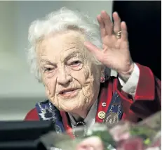  ?? CRAIG ROBERTSON/TORONTO SUN/QMI ?? Outgoing Mayor of Mississaug­a Hazel McCallion, in her 96th year, personifie­s the new age. She will be part of a special event Wednesday.