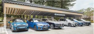  ?? Courtesy of BMW Korea ?? A BMW electric vehicle charging station in Gyeongju, North Gyeongsang Province