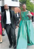  ?? Picture: Masi Losi ?? Thato Abrahams and his wife Stella Ndabeni