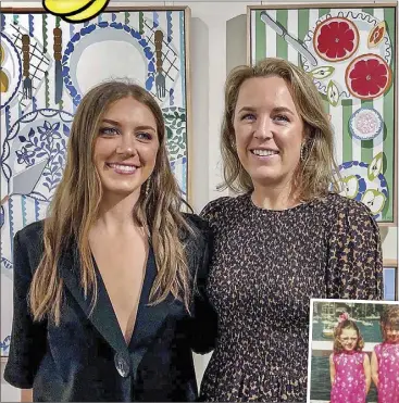  ?? ?? Above: Sisters Emma and Penny Sheehan are thriving in their creative careers. Right: The sisters have been artistic since they were little, crediting their mum’s colourful style for inspiring theirs.