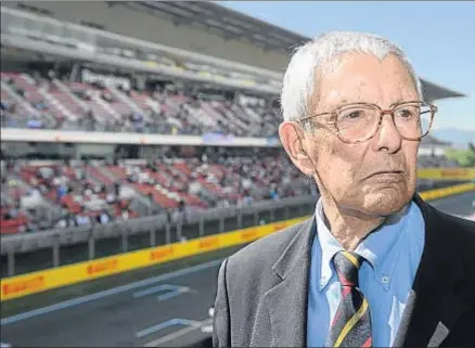  ?? ROSER VILALLONGA ?? Salvador Servià, el viernes en la terraza RACC del Circuit de Barcelona-Catalunya