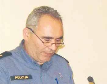  ??  ?? Zlatko Štulac bio je načelnik Policijske postaje u Valpovu od listopada 2012. do smjene 2015.