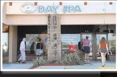  ??  ?? The Orchids of Asia Day Spa in Jupiter, Fla., (photos left and above) was the arena where New England Patriots owner Robert Kraft (main photo) allegedly scored with prostitute­s.