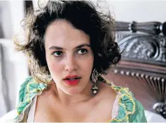  ??  ?? Leading lady: Jessica Brown Findlay as Charlotte Wells in the ITV Encore drama