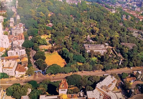  ?? ?? AN AERIAL VIEW of Rani Bagh.