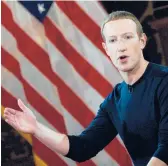  ?? ANDREW CABALLERO-REYNOLDS/GETTY-AFP 2019 ?? Facebook founder Mark Zuckerberg has long held that the social media platform he created is a worldwide force for good.