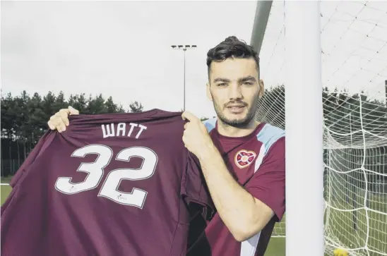  ??  ?? 2 Tony Watt, who has signed for Hearts on a season-long loan from Charlton Athletic, says that the troughs in his career have been the result of bad luck, transfer embargoes and injuries.