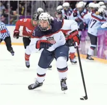  ?? SCOTT ROVAK, USA TODAY SPORTS ?? U.S. hockey player Hilary Knight, a runner-up to Canada in the last two Olympics, yearns to bring home gold in 2018.