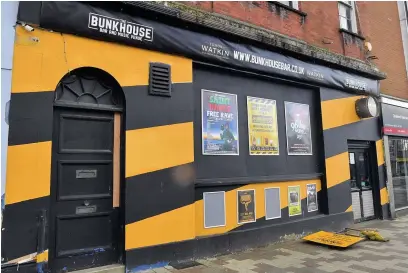  ?? Picture: Jonathan Myers ?? The Bunkhouse bar and music venue, on The Kingsway, Swansea.