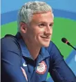  ?? MATT HAZLETT, GETTY IMAGES ?? Ryan Lochte says he’s trying to “move forward” after Rio.