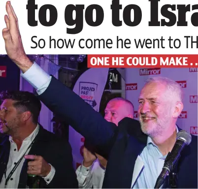  ??  ?? Party faithful: Jeremy Corbyn soaks up cheers at the Daily Mirror reception on Tuesday night ONE HE COULD MAKE . . . AND THE ONE HE COULDN’T