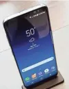  ?? MARY ALTAFFER, AP ?? The S8 has a larger display than its predecesso­r.