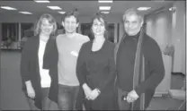  ?? SUPPLIED PHOTO ?? Hamilton Dance for Parkinson’s leaders during 2011 training. From left, Jody White Van De Klippe, Dave Leventhal, Melania Pawliw and Max Ratevosian.