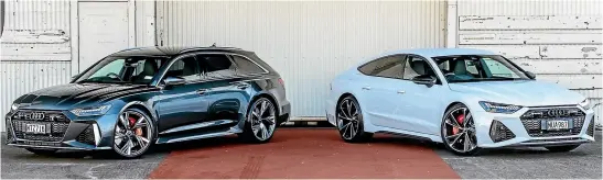  ??  ?? Two new fire-breathing RS models have been unleashed. Meet the RS 6 and RS 7.