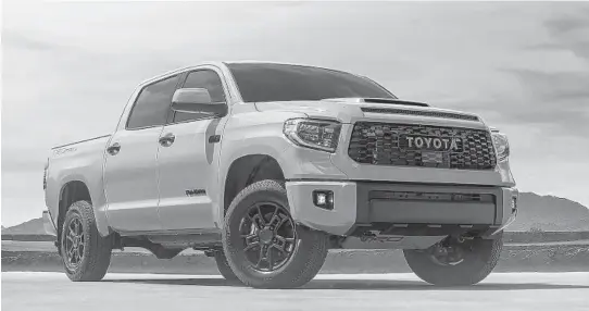  ?? TOYOTA ?? The 2021 Toyota Tundra TRD is a weekend track warrior and a dependable daily driver.