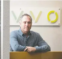  ?? BRANDON HARDER ?? Rory Cain, CEO of Vivvo Applicatio­n Studios, says his startup will see `significan­t growth' after being bought by a Quebec firm.