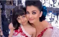  ??  ?? MISS World 1994 Aishwarya Rai Bachchan with daughter Aaradhya.