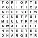  ??  ?? The answers to all the questions below can be found, reading in any direction, in the wordsearch grid. When all the answers have been crossed off, the remaining unused letters of the grid will spell out the name of a TV show.