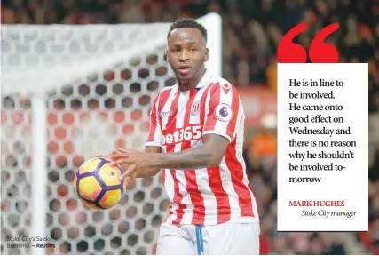  ?? — Reuters ?? Stoke City’s Saido Berahino.